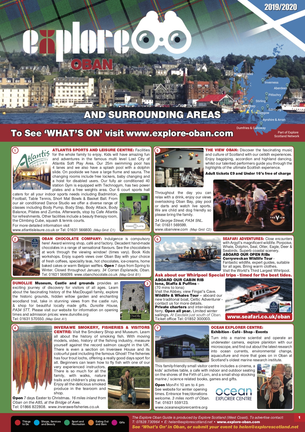 Explore Oban | Tourist Information about Oban area